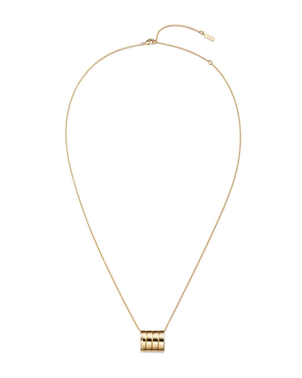 Numbering - Lined Square Pendant Necklace #6809 product image 4 | TRAB K-Fashion Australia