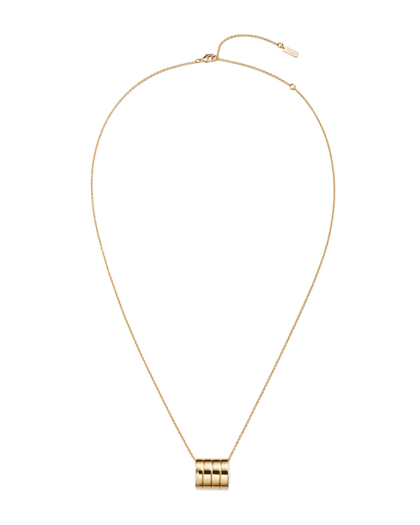 Numbering - Lined Square Pendant Necklace #6809 product image 4 | TRAB K-Fashion Australia