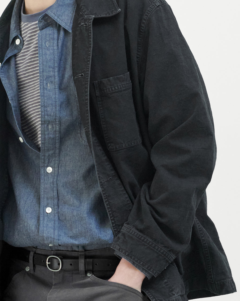 Brownyard - Washed Work Jacket (Black) product image 3 | TRAB K-Fashion Australia