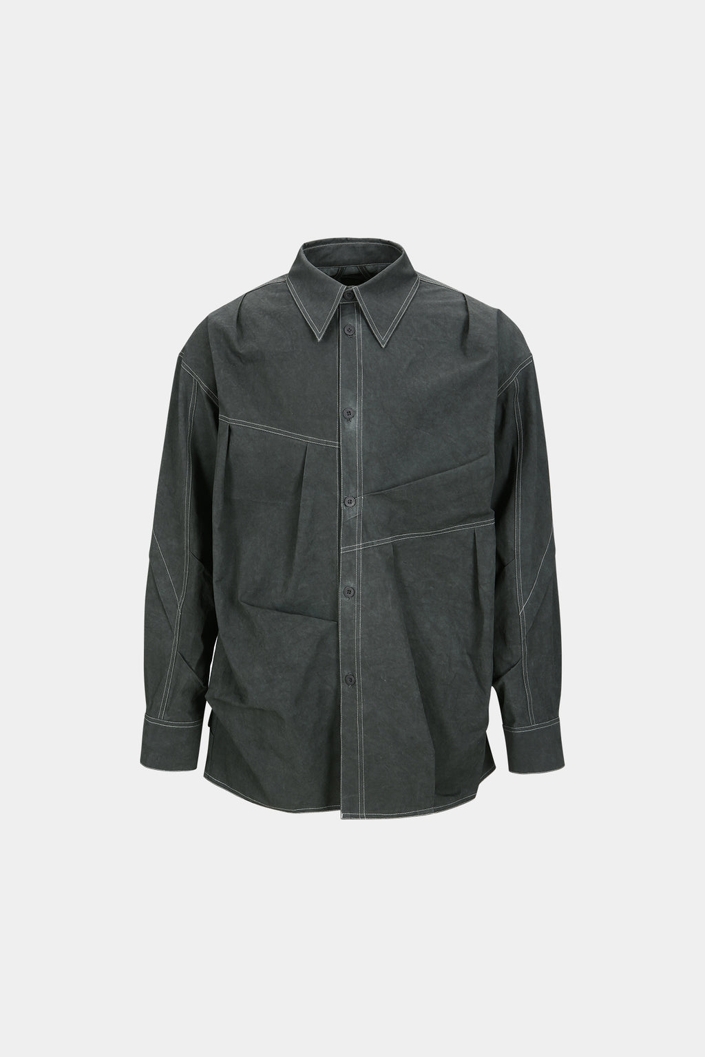 Andersson Bell - Alice Dyed Cotton Shirts (Charcoal) product image 7 | TRAB K-Fashion Australia