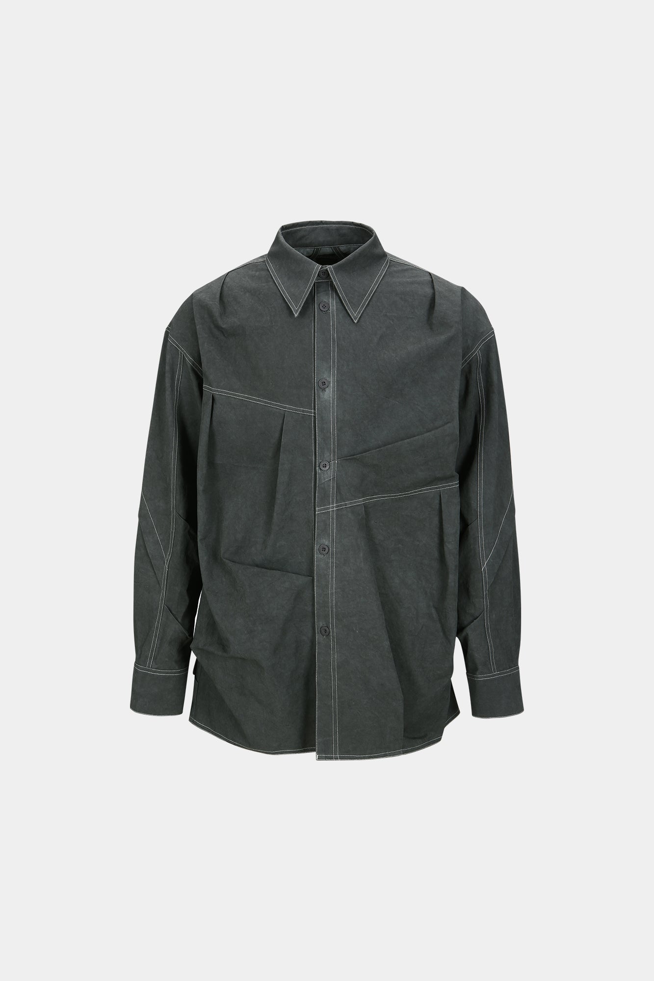 Andersson Bell - Alice Dyed Cotton Shirts (Charcoal) product image 7 | TRAB K-Fashion Australia