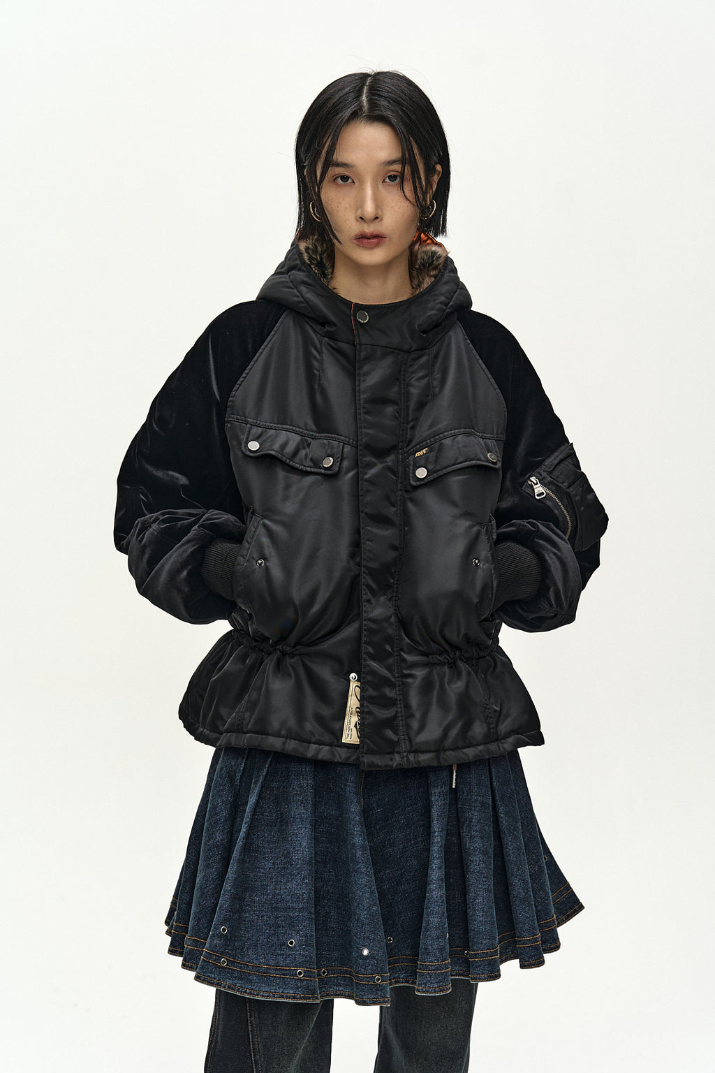 Andersson Bell - Military Ma-1 Harness Denim Dress (blue) (Blue) product image 10 | TRAB K-Fashion Australia