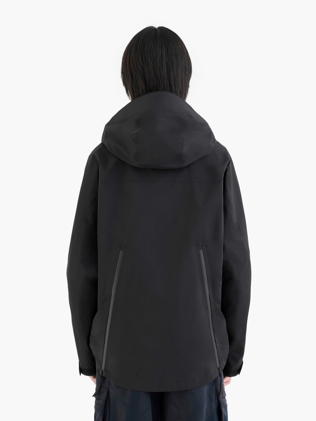 Jiyong Kim - Gore-Tex Draped Windbreaker (Black) product image 8 | TRAB K-Fashion Australia