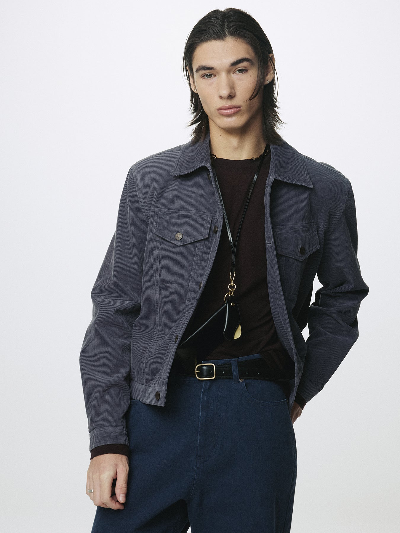 Tonywack - Washed Corduroy Type-3 Trucker (Purple Navy) product image 5 | TRAB K-Fashion Australia