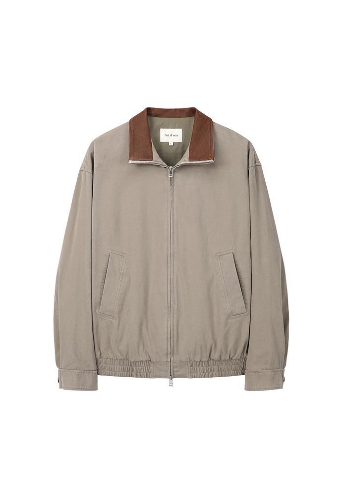Art if acts - Washed Leather Collar Jacket (Beige) product image 7 | TRAB K-Fashion Australia