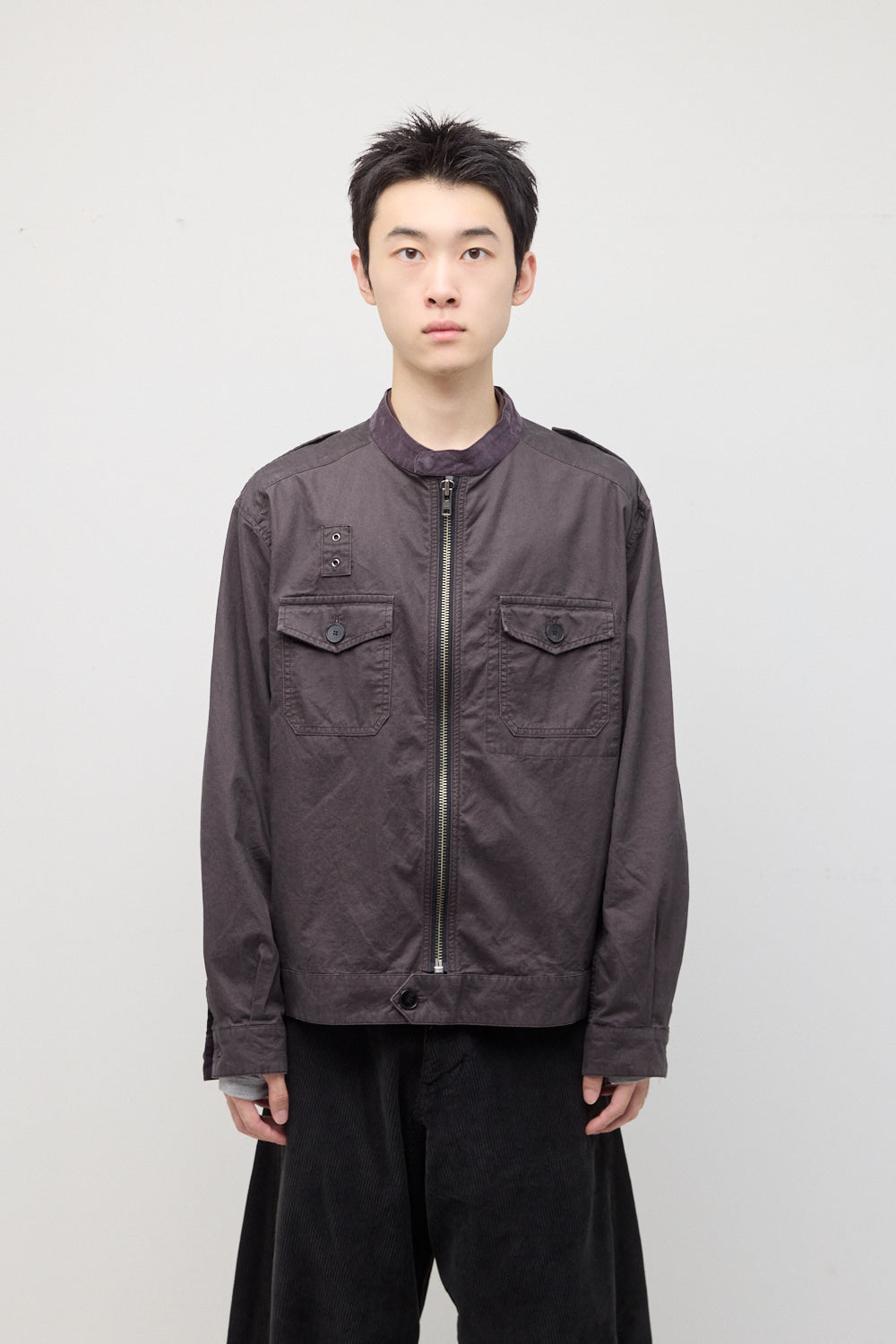 Hatchingroom - Police Jacket (Purple Charcoal) product image 8 | TRAB K-Fashion Australia