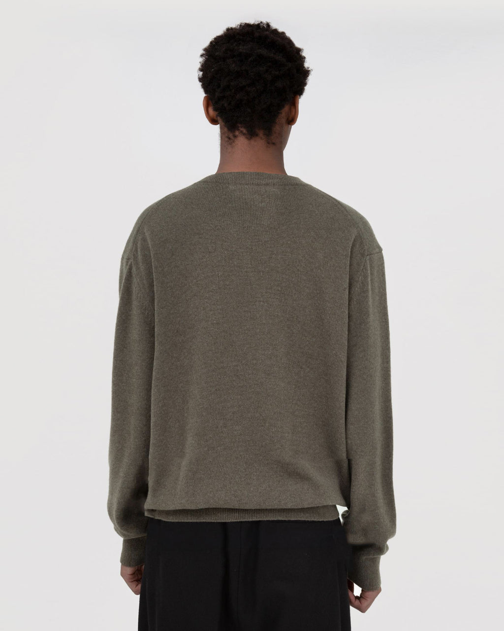 Brownyard - Extra Super Fine Crewneck Knit (Olive) product image 2 | TRAB K-Fashion Australia
