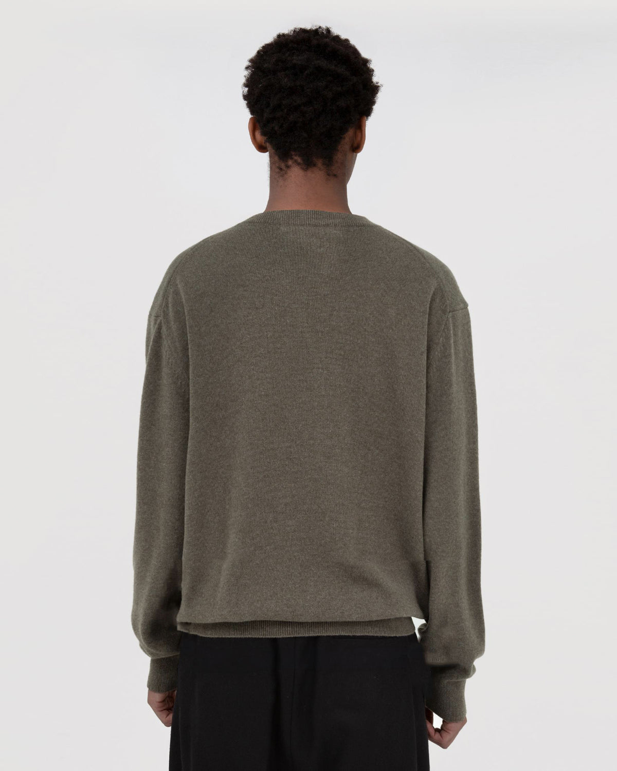 Brownyard - Extra Super Fine Crewneck Knit (Olive) product image 2 | TRAB K-Fashion Australia