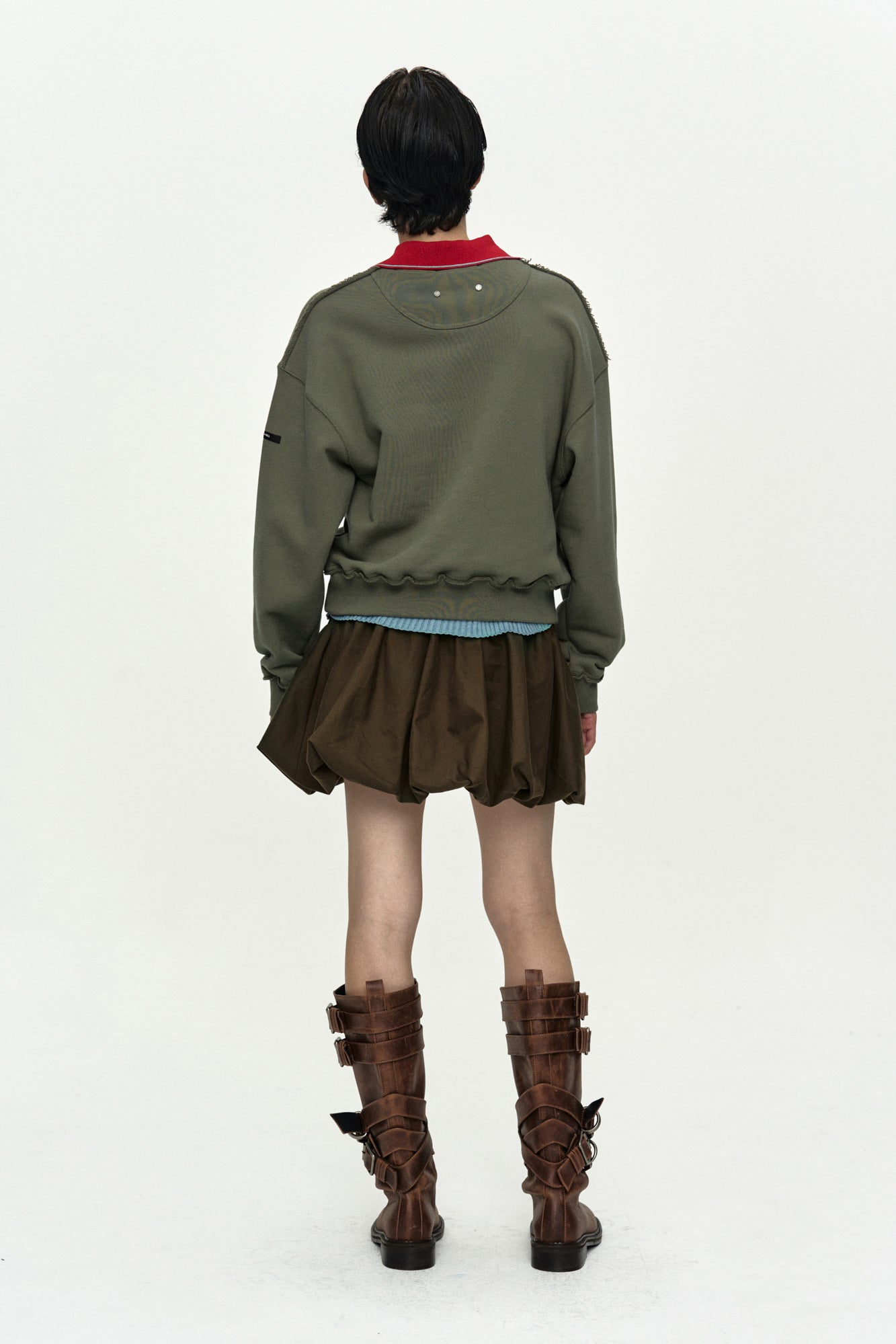 Andersson Bell - (essential) Studded Argyle Patchwork Sweatshirt (Essential) product image 3 | TRAB K-Fashion Australia
