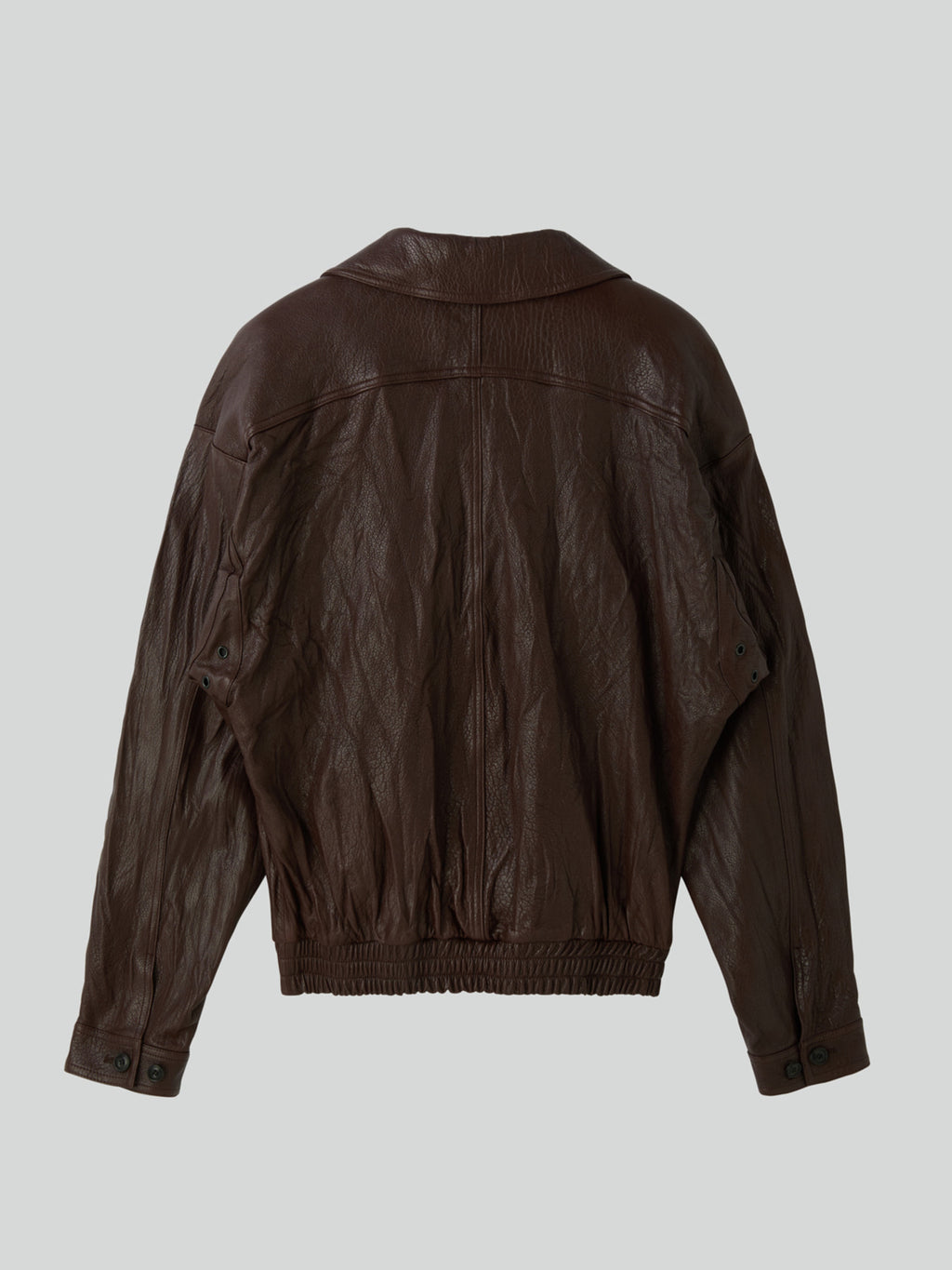 Recto - High-Neck Leather Jumper (Brown) product image 8 | TRAB K-Fashion Australia