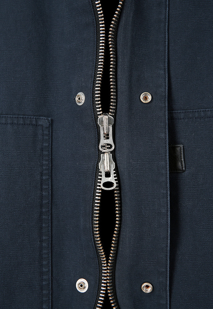 Tonywack - Leather Collar Garment-Washed Chore Jacket (Navy) product image 12 | TRAB K-Fashion Australia