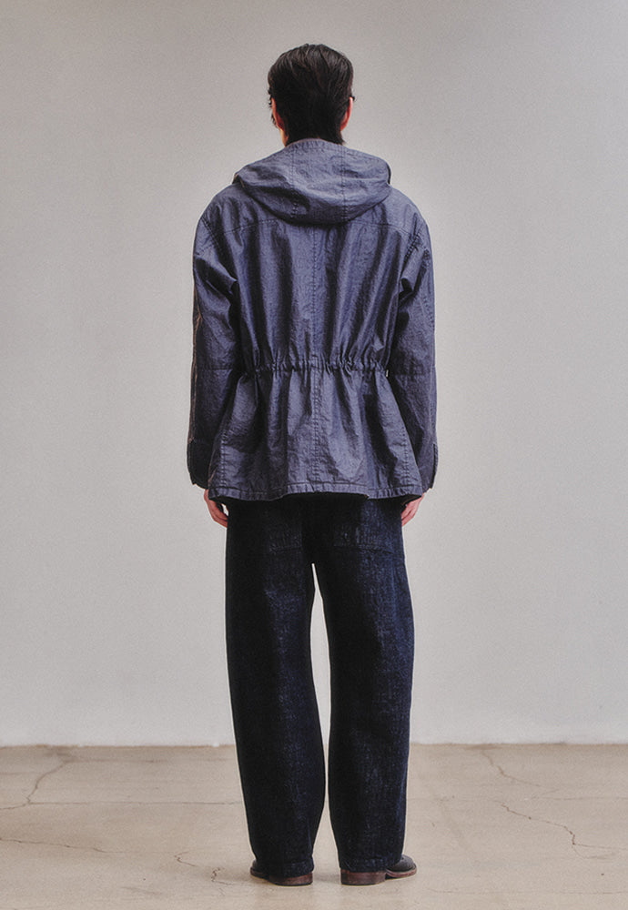 Art if acts - Linen Rain Parka (Navy) product image 7 | TRAB K-Fashion Australia