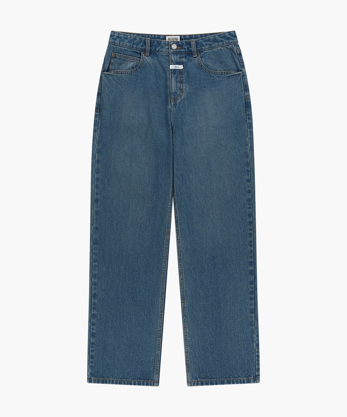 Marithe & Francois Girbaud - [Pre-order – Ships 7 Oct] Straight Denim Pants (Dark Blue) product image 5 | TRAB K-Fashion Australia