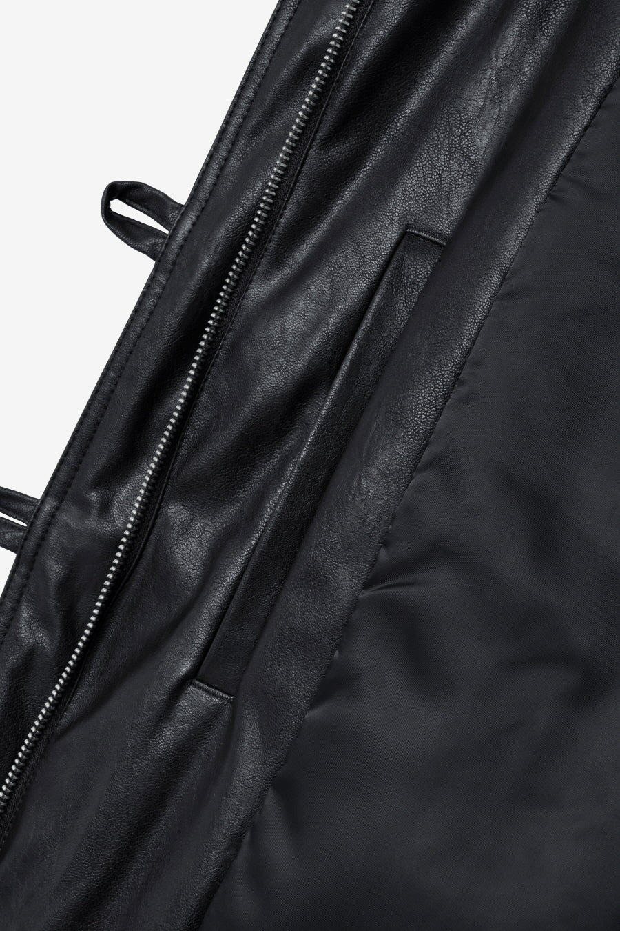 Insilence - Aviator Faux Leather Jacket (Black) product image 16 | TRAB K-Fashion Australia
