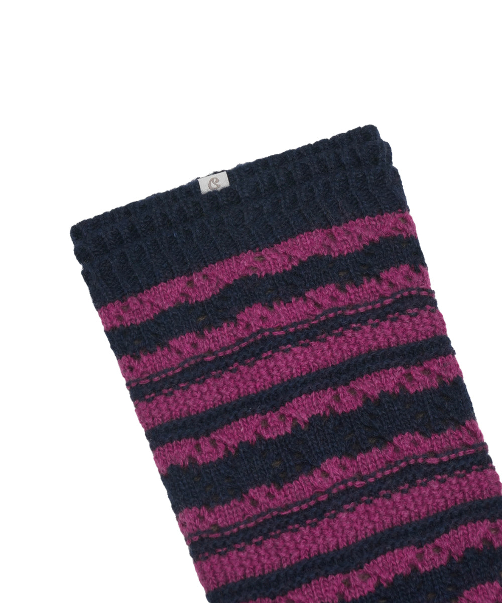 Coyseio - Striped Mori Knee Socks (Navy) product image 13 | TRAB K-Fashion Australia