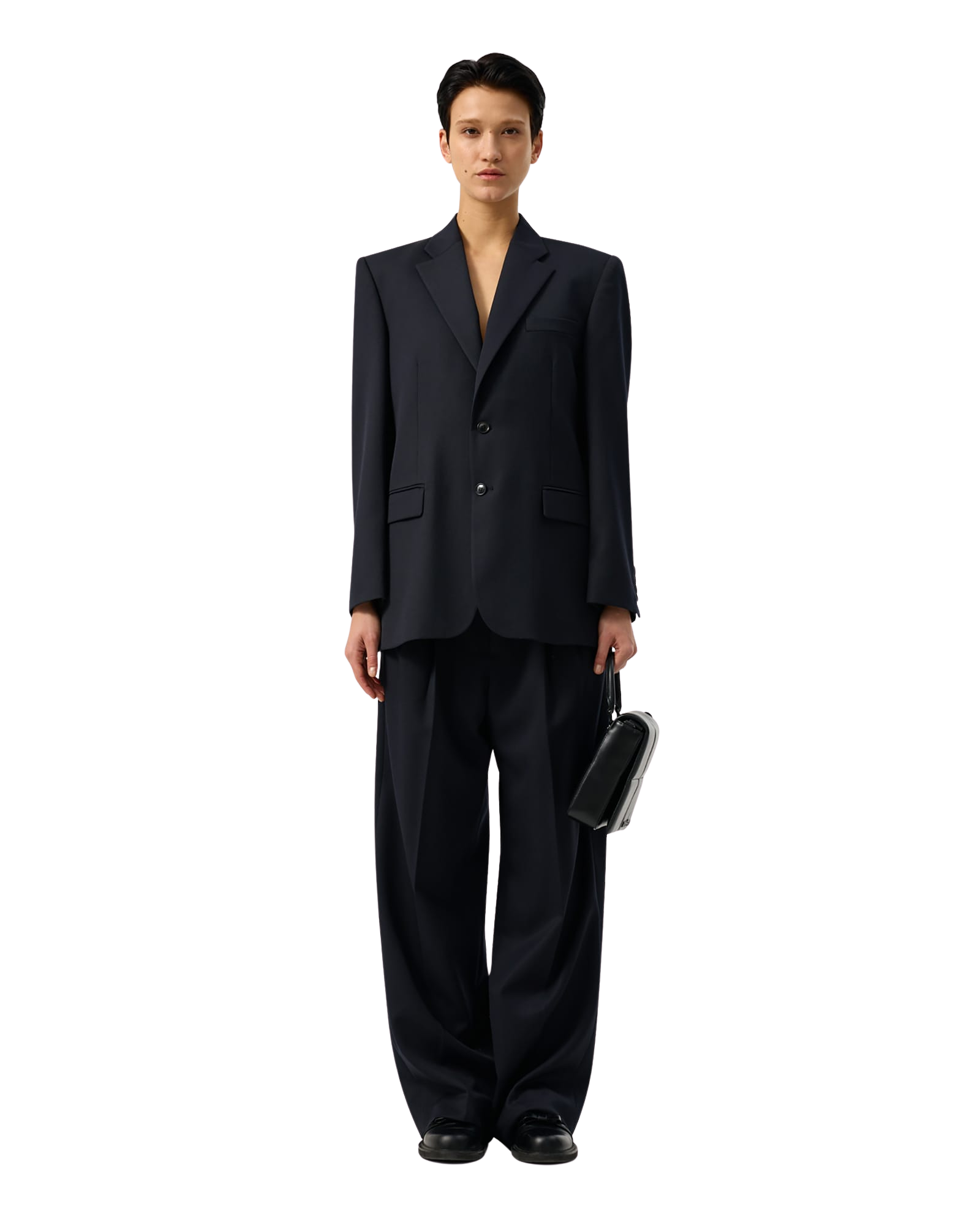 Kimhe Kim - Wool Blend Suit Jacket (Dark Navy) product image 2 | TRAB K-Fashion Australia