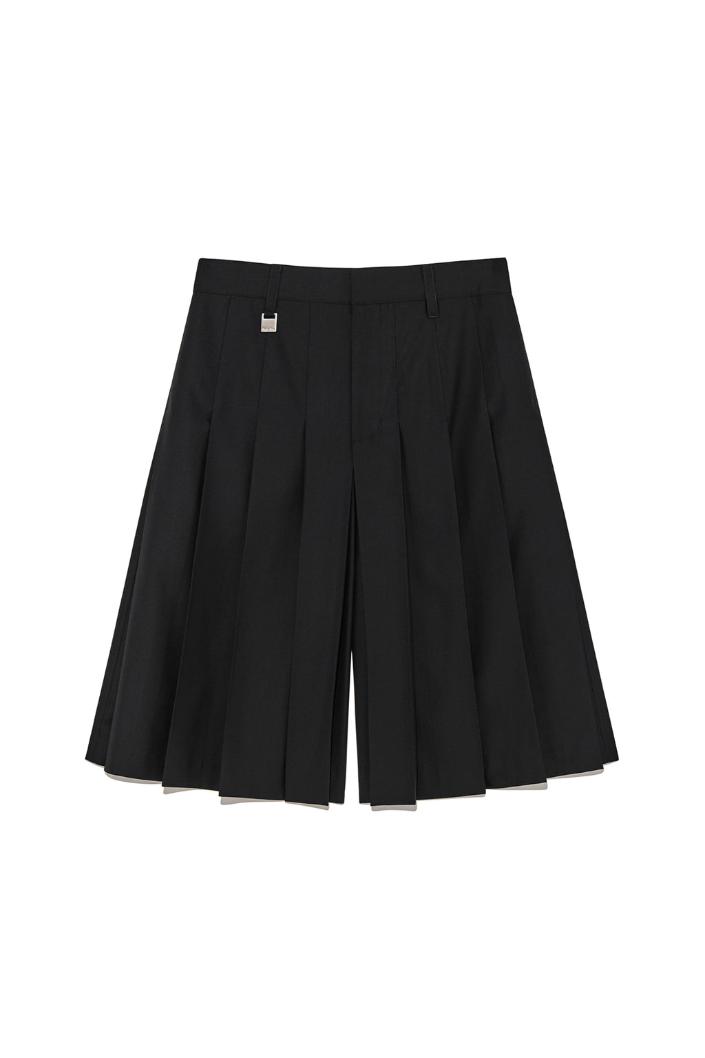 Matin Kim - Bermuda Pleats Skirt Pants (Black) product image 1 | TRAB K-Fashion Australia