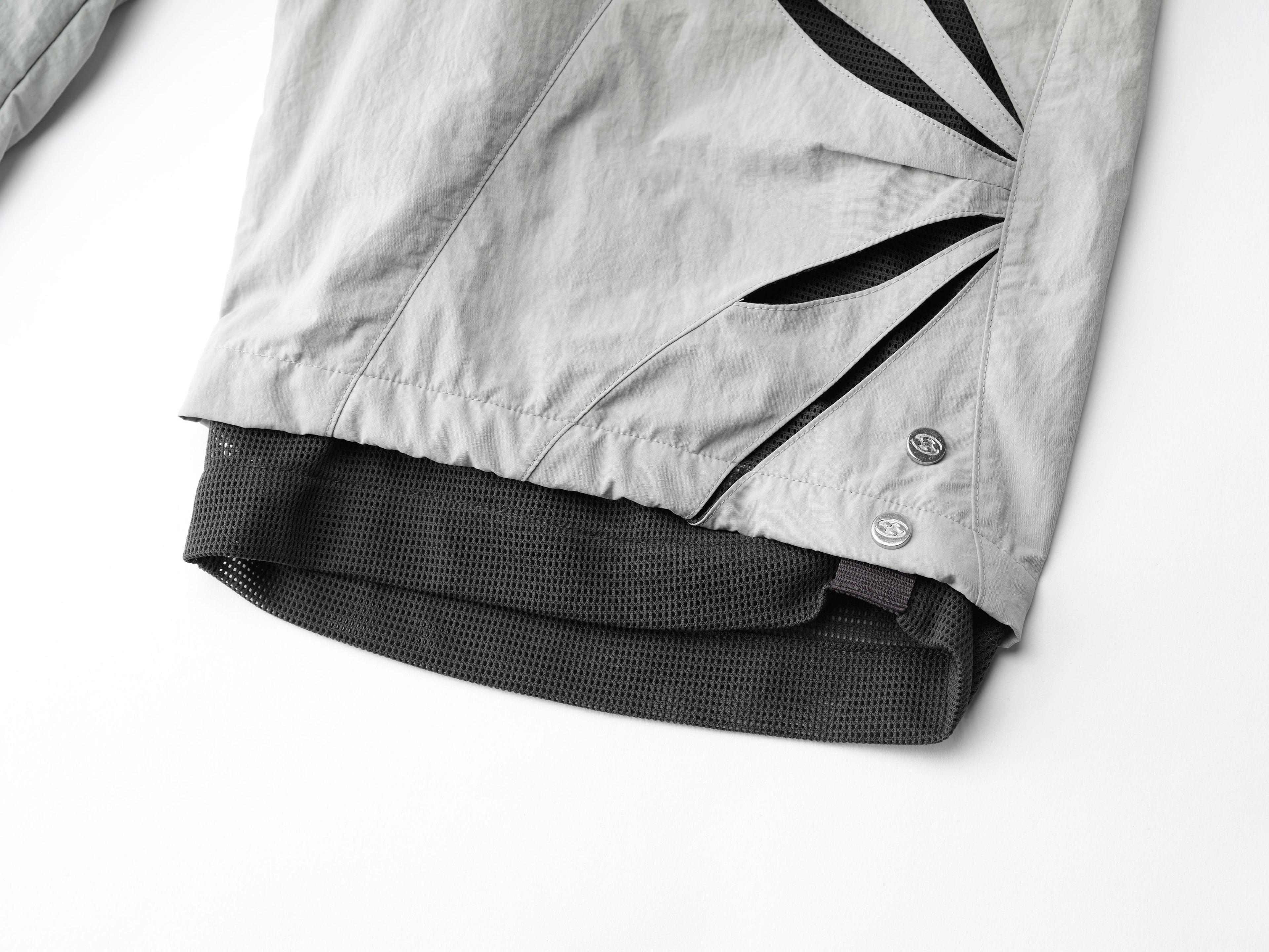 San San Gear - Cut Off Mesh Shorts (Grey) product image 7 | TRAB K-Fashion Australia