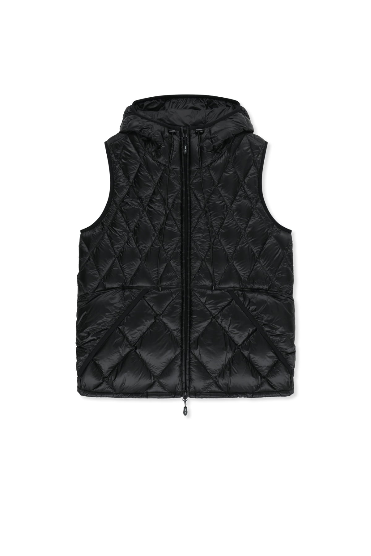 Matin Kim - Mix Quilted Light Down Vest (Black) product image 2 | TRAB K-Fashion Australia