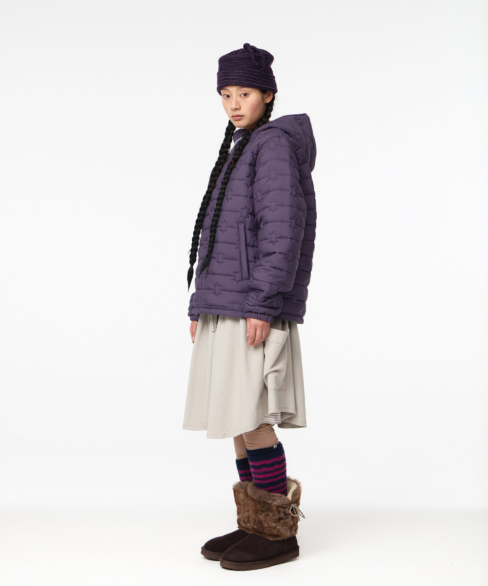 Coyseio - Fluffy Light Padded Jacket (Purple) product image 7 | TRAB K-Fashion Australia