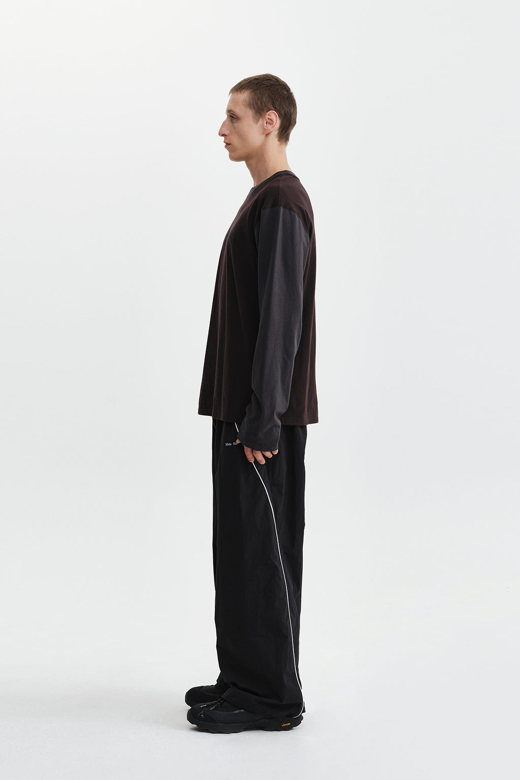 Matin Kim - Tonal Block Logo Top (Brown) product image 7 | TRAB K-Fashion Australia