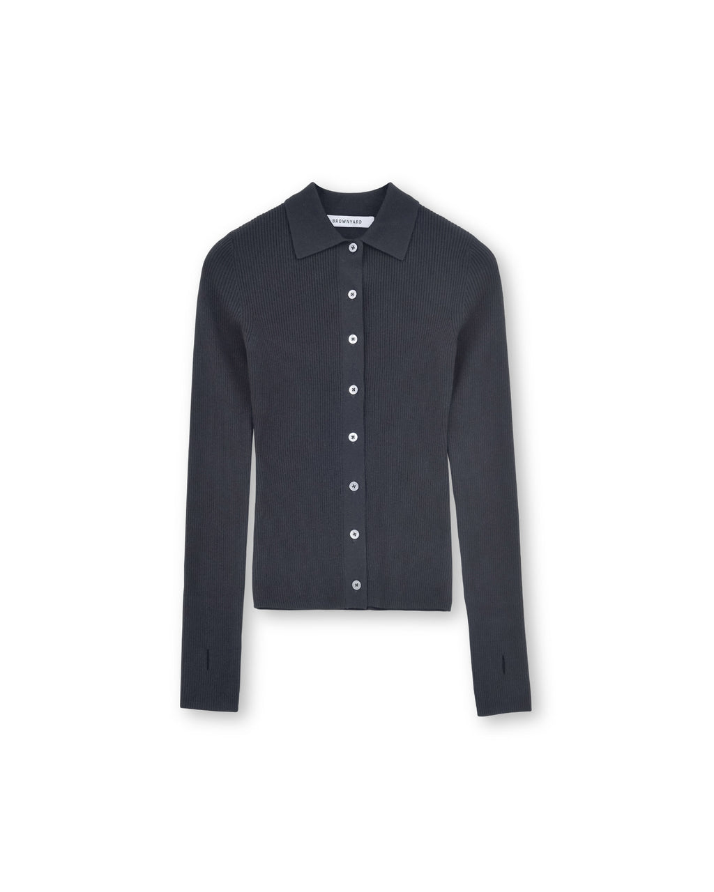 Brownyard - Collar Cardigan (Charcoal) product image 3 | TRAB K-Fashion Australia