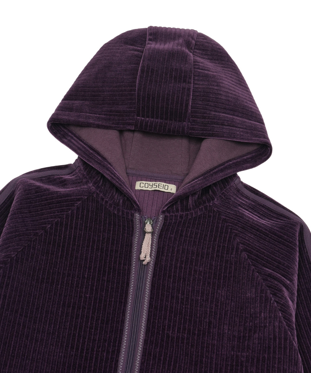 Coyseio - Velour Zip-Up Hoodie (Purple) product image 12 | TRAB K-Fashion Australia
