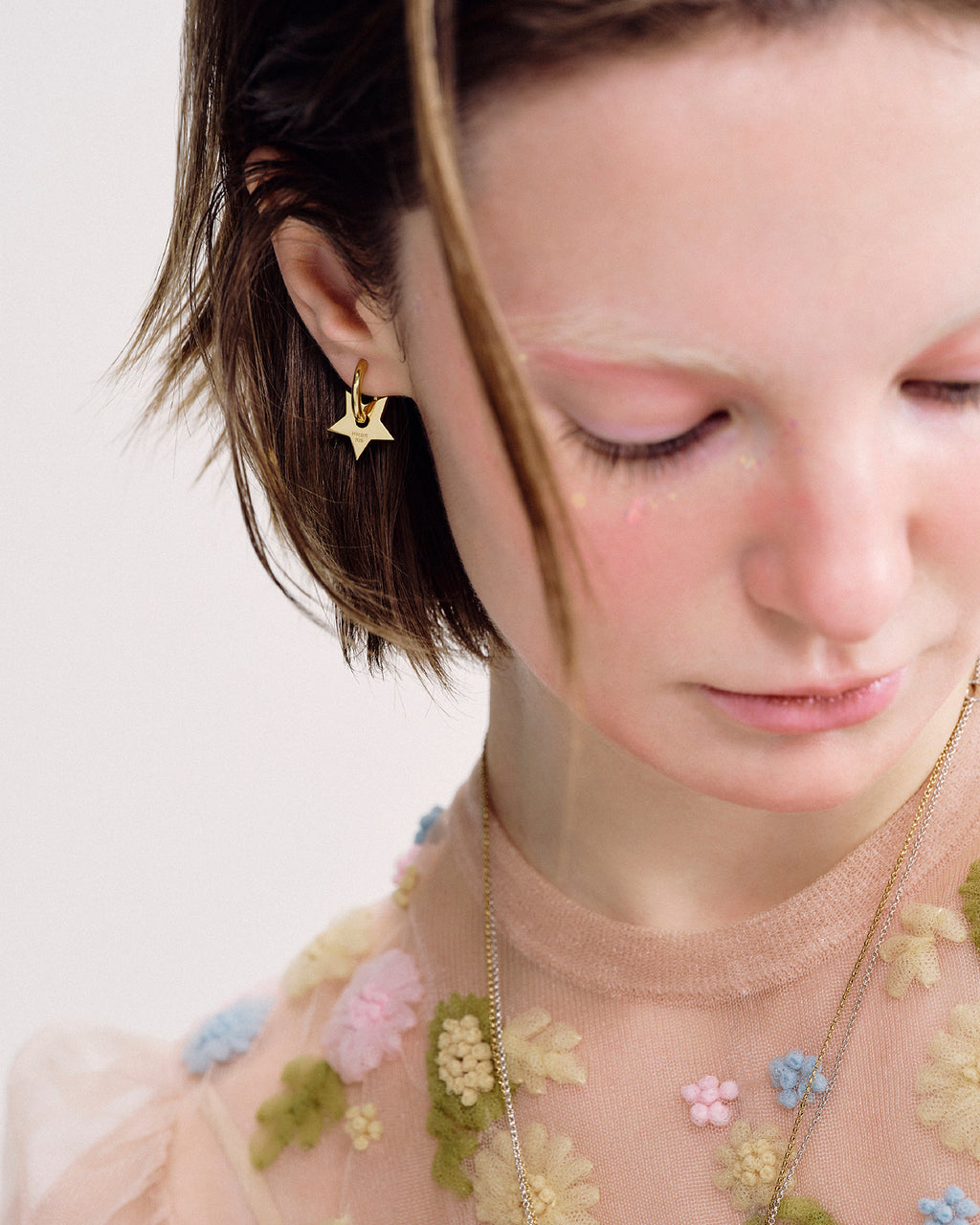 Numbering - Two-way Star Hoop Earrings #7104 product image 1 | TRAB K-Fashion Australia