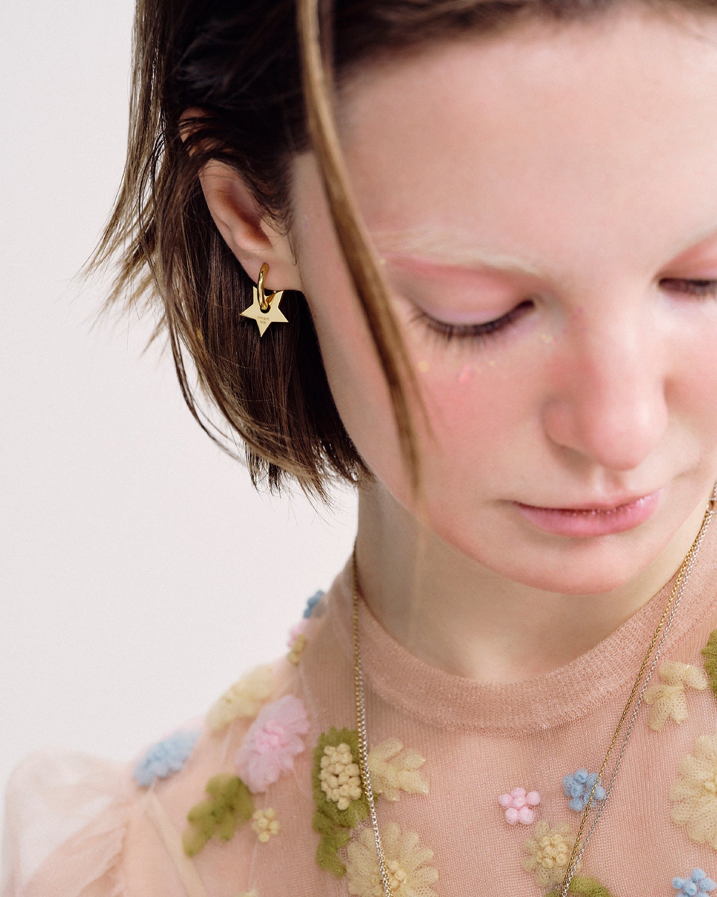 Numbering - Two-way Star Hoop Earrings #7104 product image 1 | TRAB K-Fashion Australia