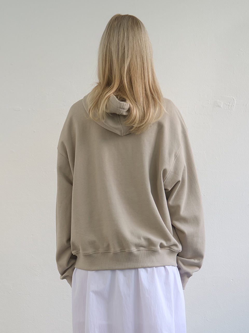 Kijun - Dusty Zip-Up Hoodie (Sand) product image 3 | TRAB K-Fashion Australia