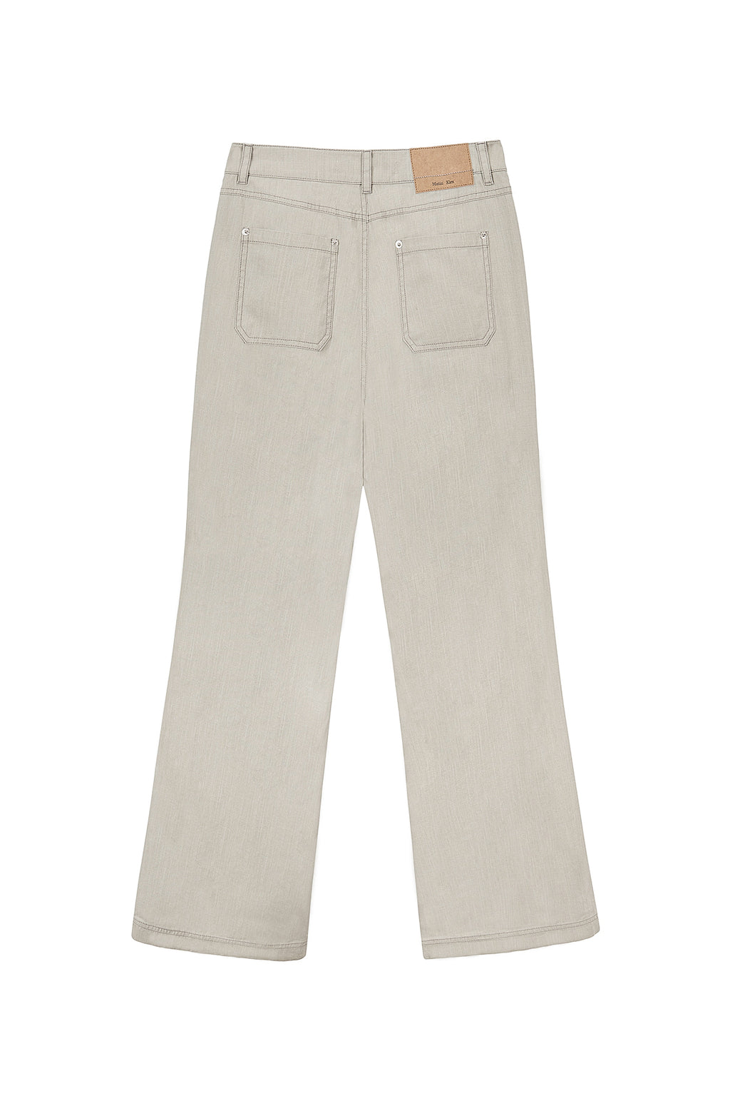 Matin Kim - Side Pintuck Point Pants (Beige) product image 3 | TRAB K-Fashion Australia
