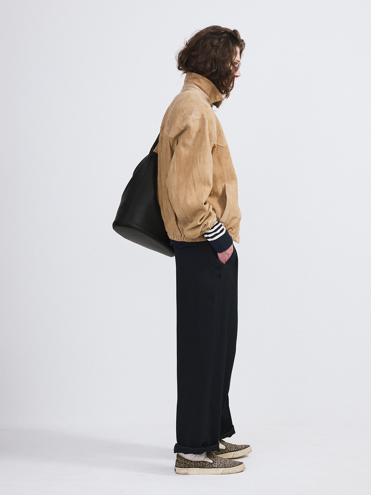 Recto - Suede Harrington Jumper (Desert) product image 2 | TRAB K-Fashion Australia