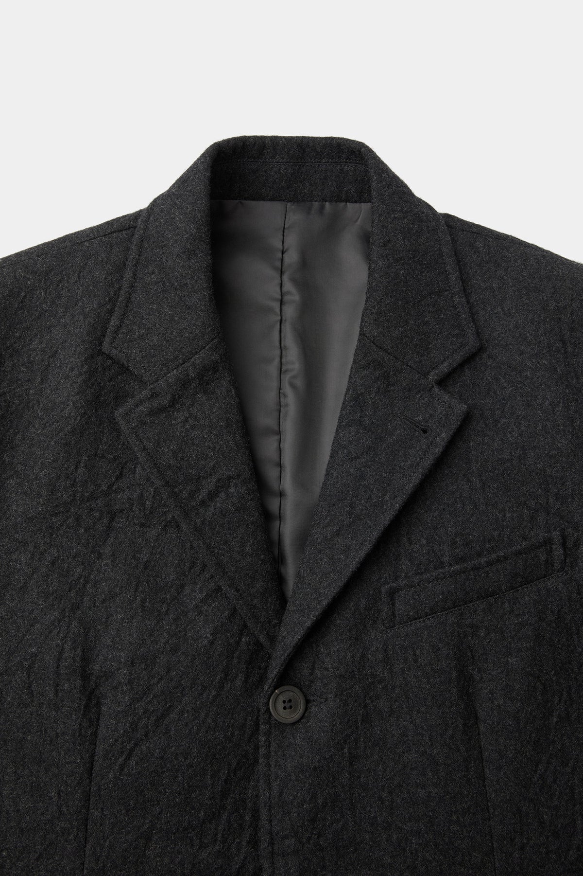 Coor - Virgin Wool Crease Washed Blazer (Charcoal Gray) product image 5 | TRAB K-Fashion Australia