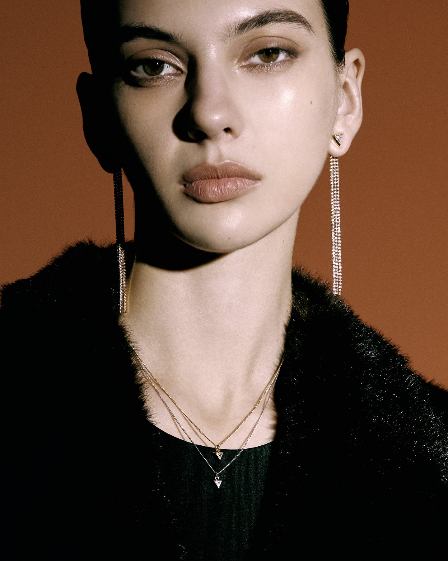 Numbering - Mini Inverted Triangle Pendant Necklace #3795 product image 2 | TRAB K-Fashion Australia