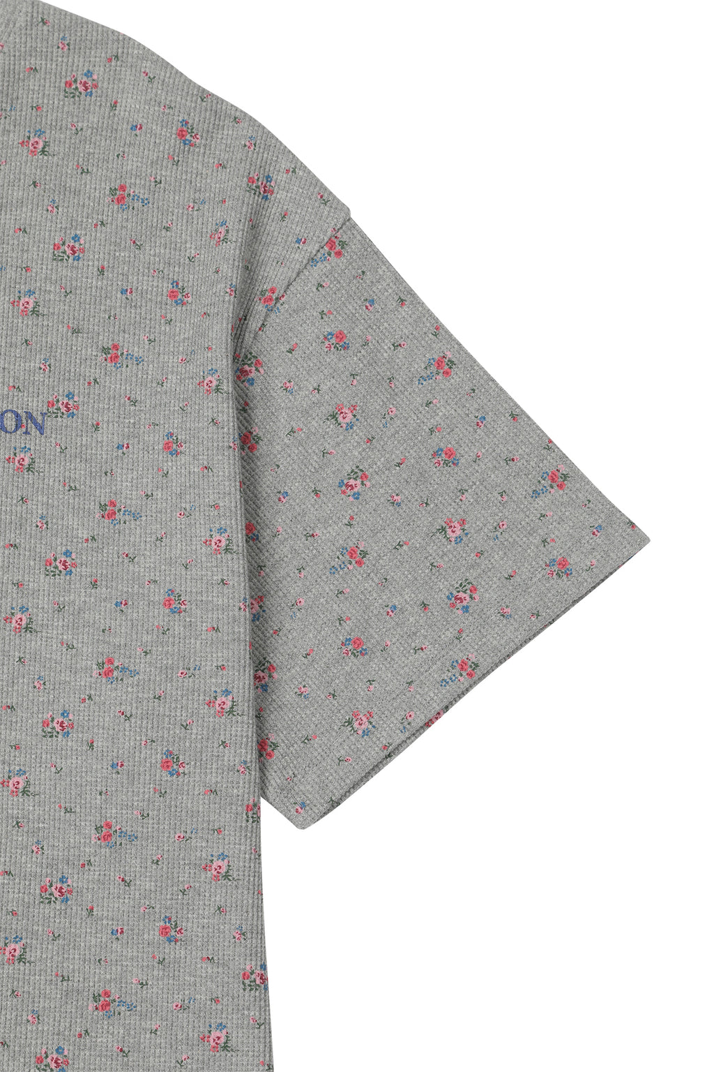 Deinet - Soft Waffle Flower T-Shirt (Melange Grey) product image 5 | TRAB K-Fashion Australia