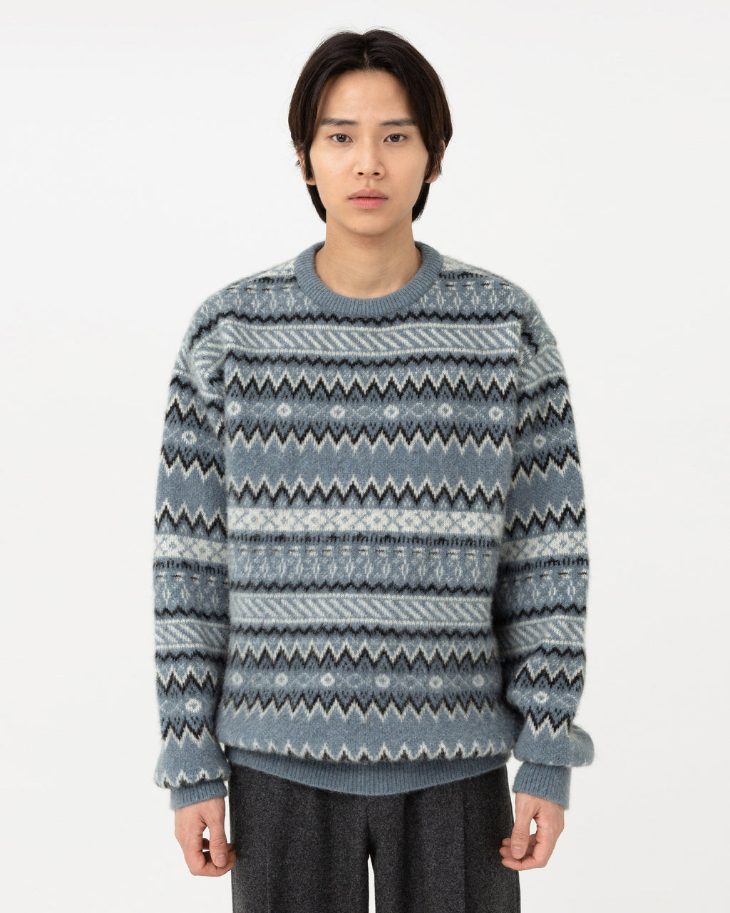 Brownyard - Fair Isle Sweater (Blue) product image 1 | TRAB K-Fashion Australia