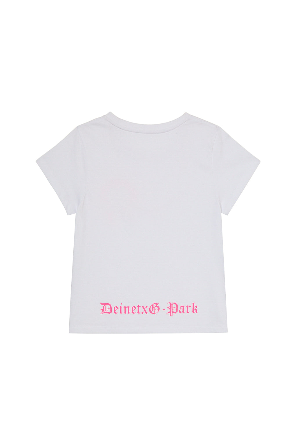 Deinet - Headset Mini T-Shirt In White/pink product image 2 | TRAB K-Fashion Australia