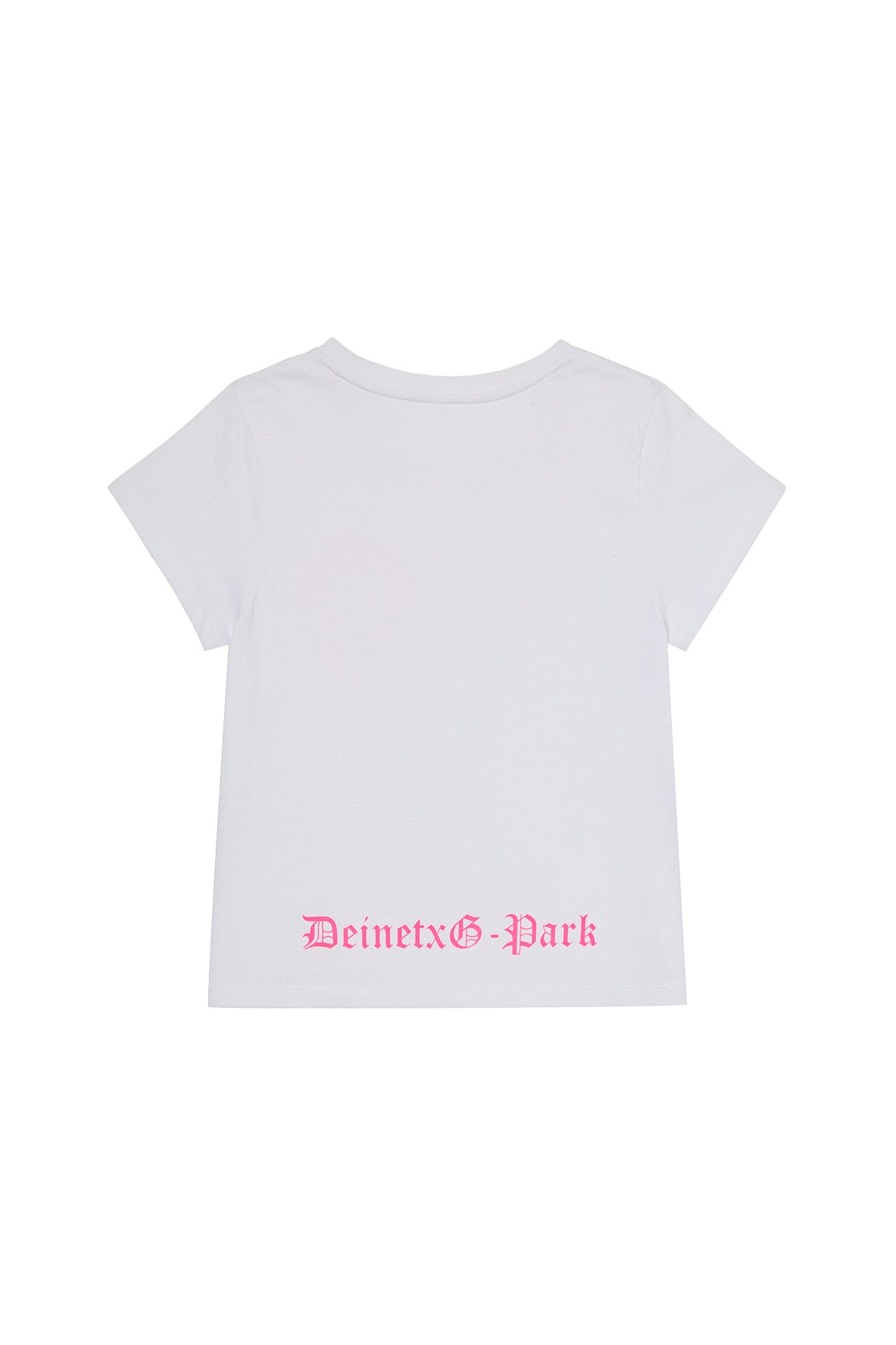 Deinet - Headset Mini T-Shirt In White/pink product image 2 | TRAB K-Fashion Australia