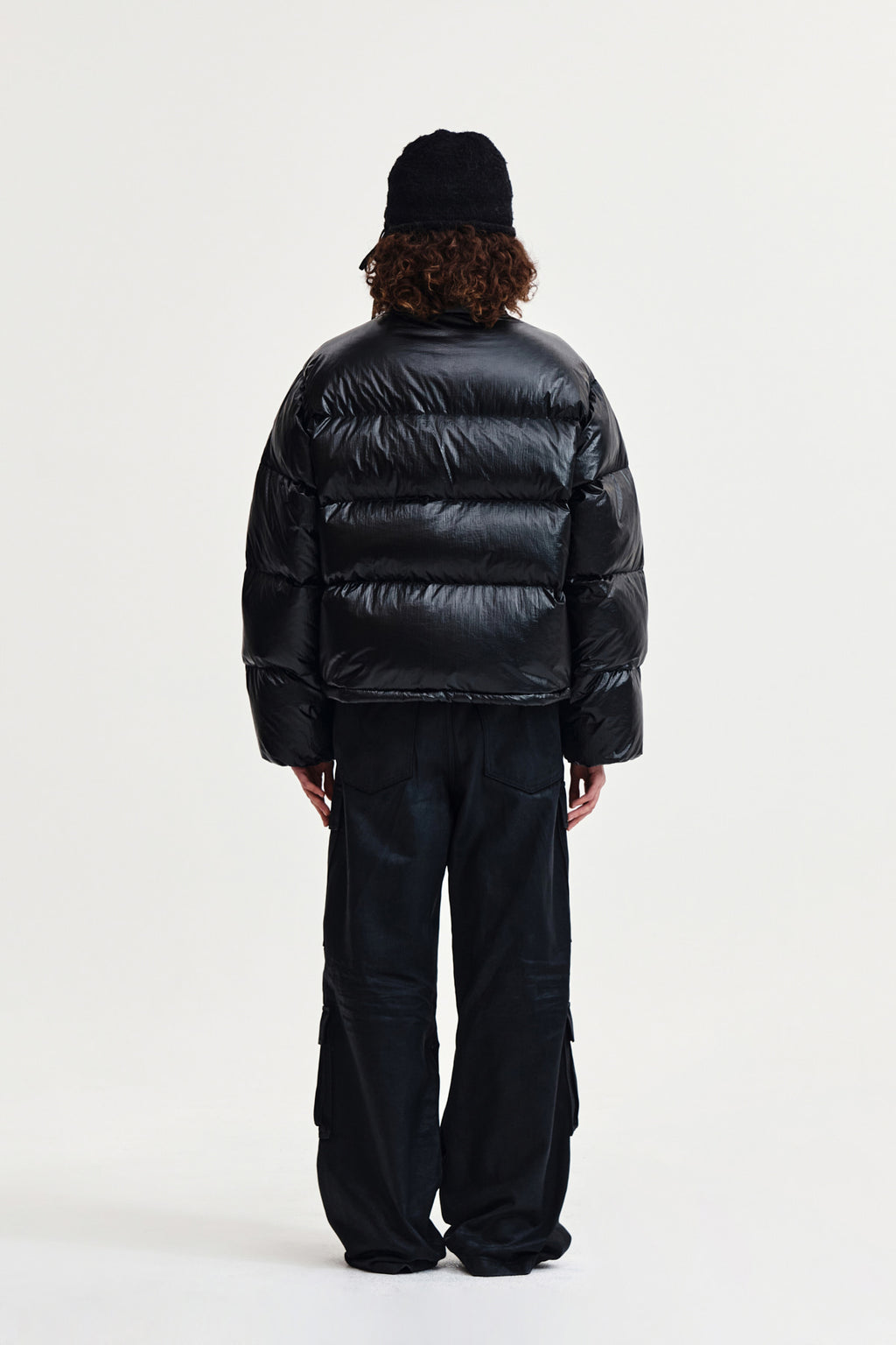 Matin Kim - Small Logo Volume Down Jumper (Black) product image 7 | TRAB K-Fashion Australia