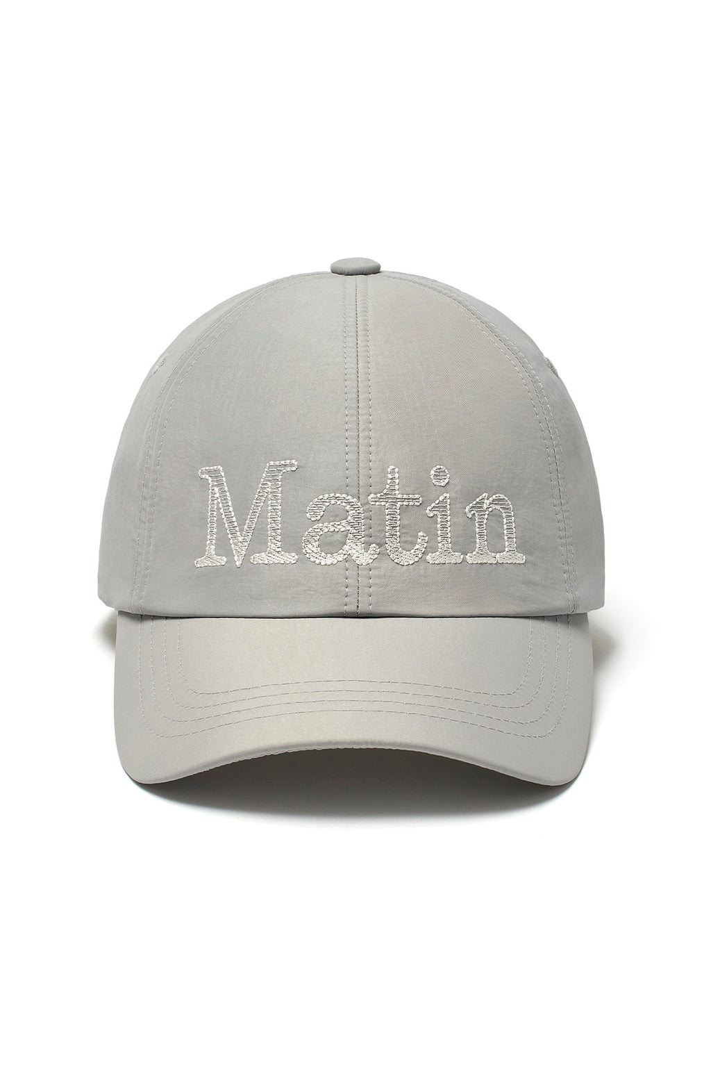 Matin Kim - Matin Glossy Ball Cap (Grey) product image 1 | TRAB K-Fashion Australia