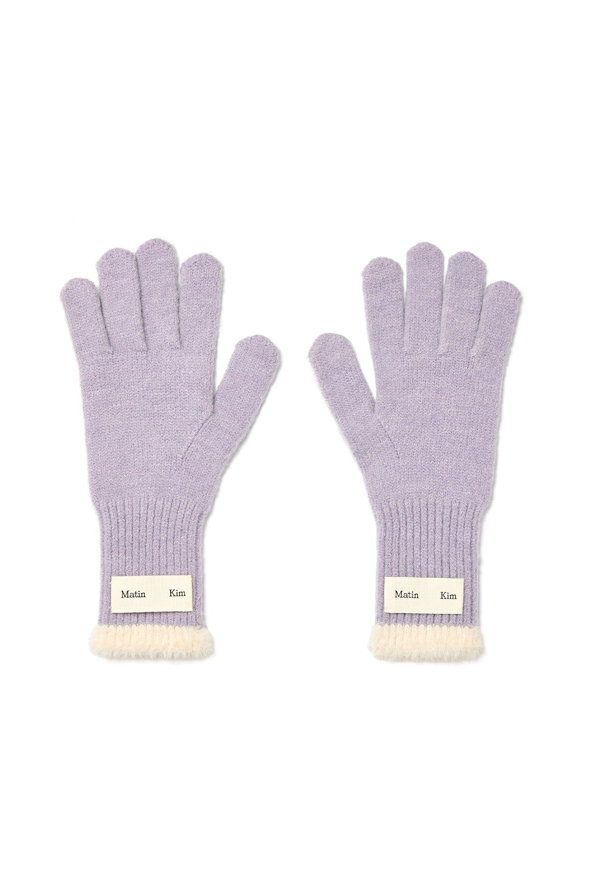 Matin Kim - Two Tone Finger Hole Gloves (Lilac) product image 5 | TRAB K-Fashion Australia