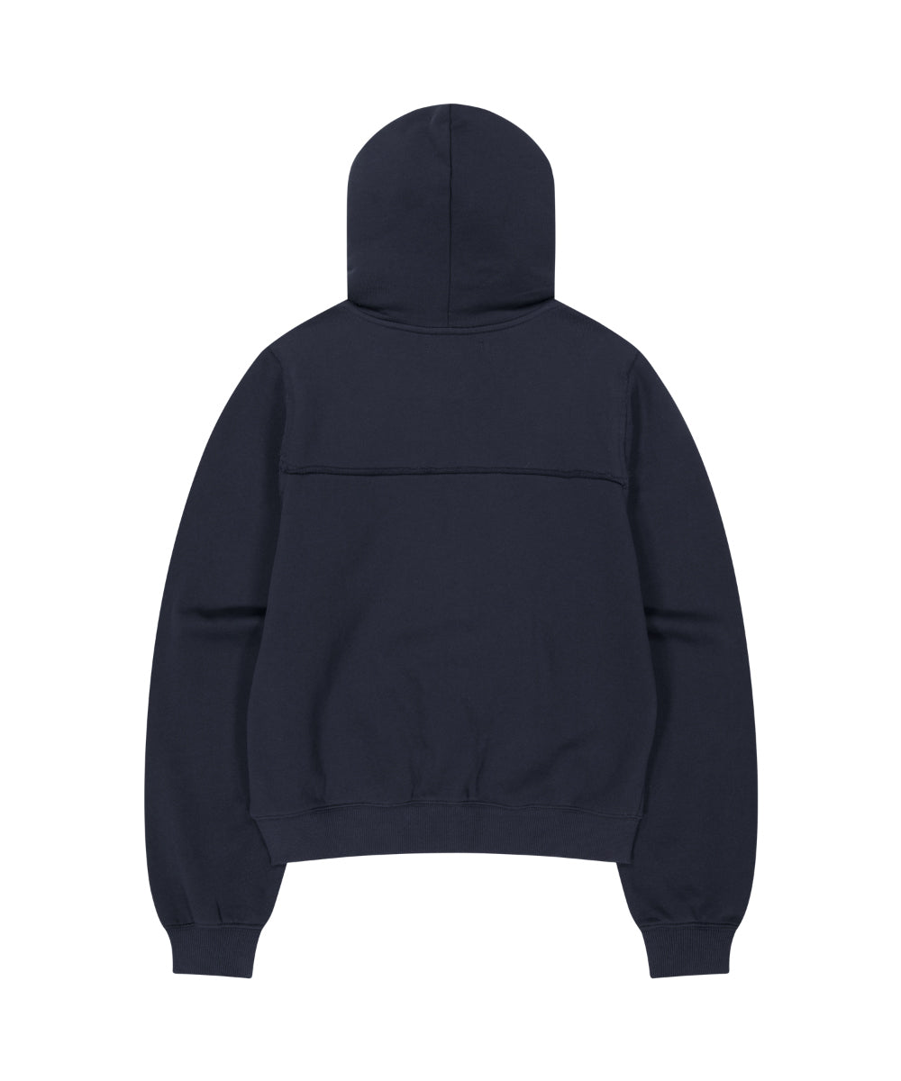 Coyseio - Flower Point Zip-Up Hoodie (Navy) product image 12 | TRAB K-Fashion Australia