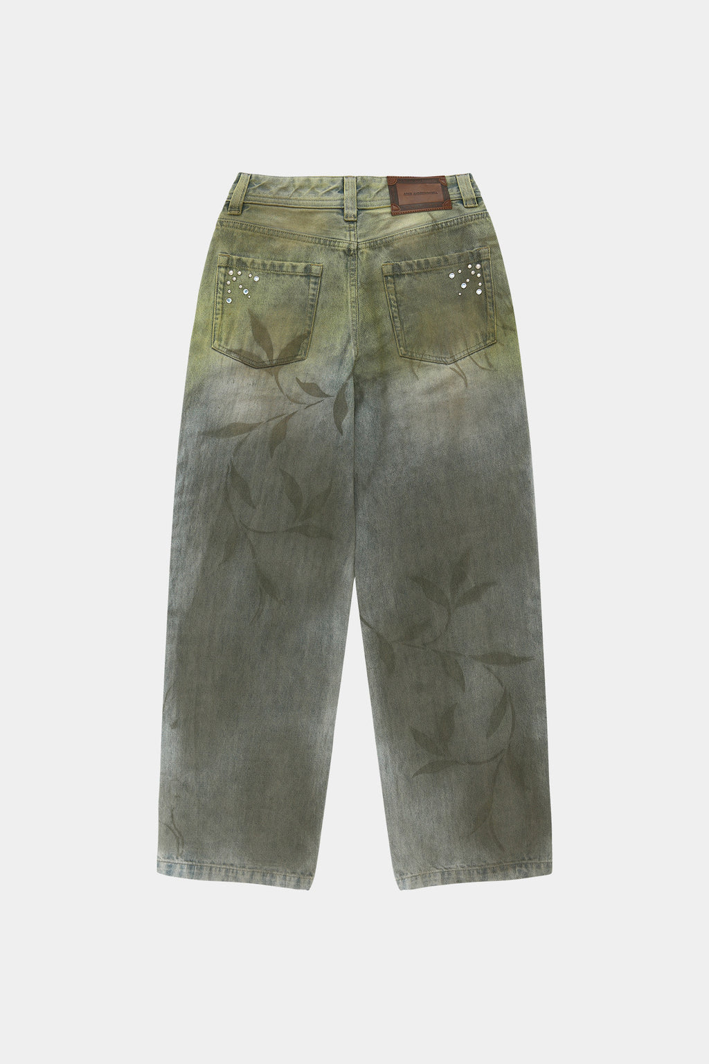 Andersson Bell - Botanical-Print Jeans (Green/Blue) product image 9 | TRAB K-Fashion Australia