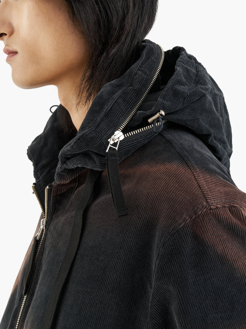 Jiyong Kim - Sun-Bleached Convertible Collar Jacket (Navy) product image 7 | TRAB K-Fashion Australia