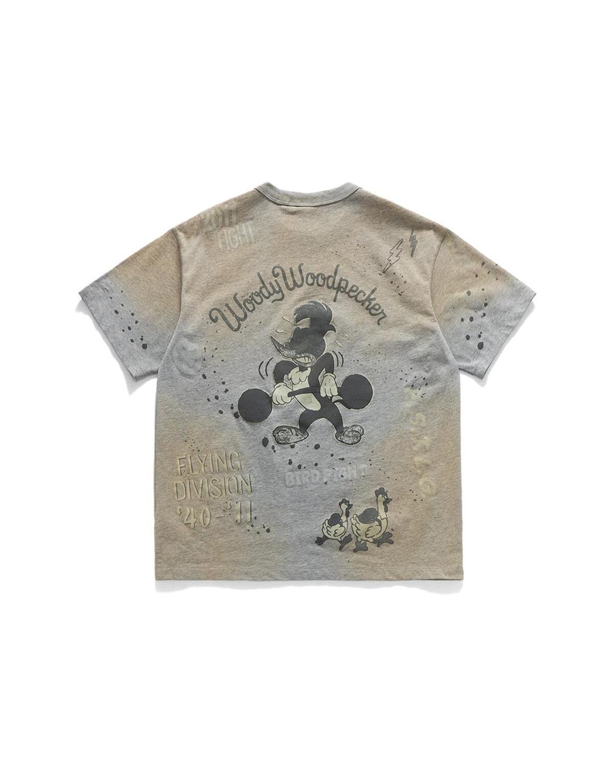 Eastlogue - Vintage Woody Doodle T-shirt (Melange Grey) product image 2 | TRAB K-Fashion Australia