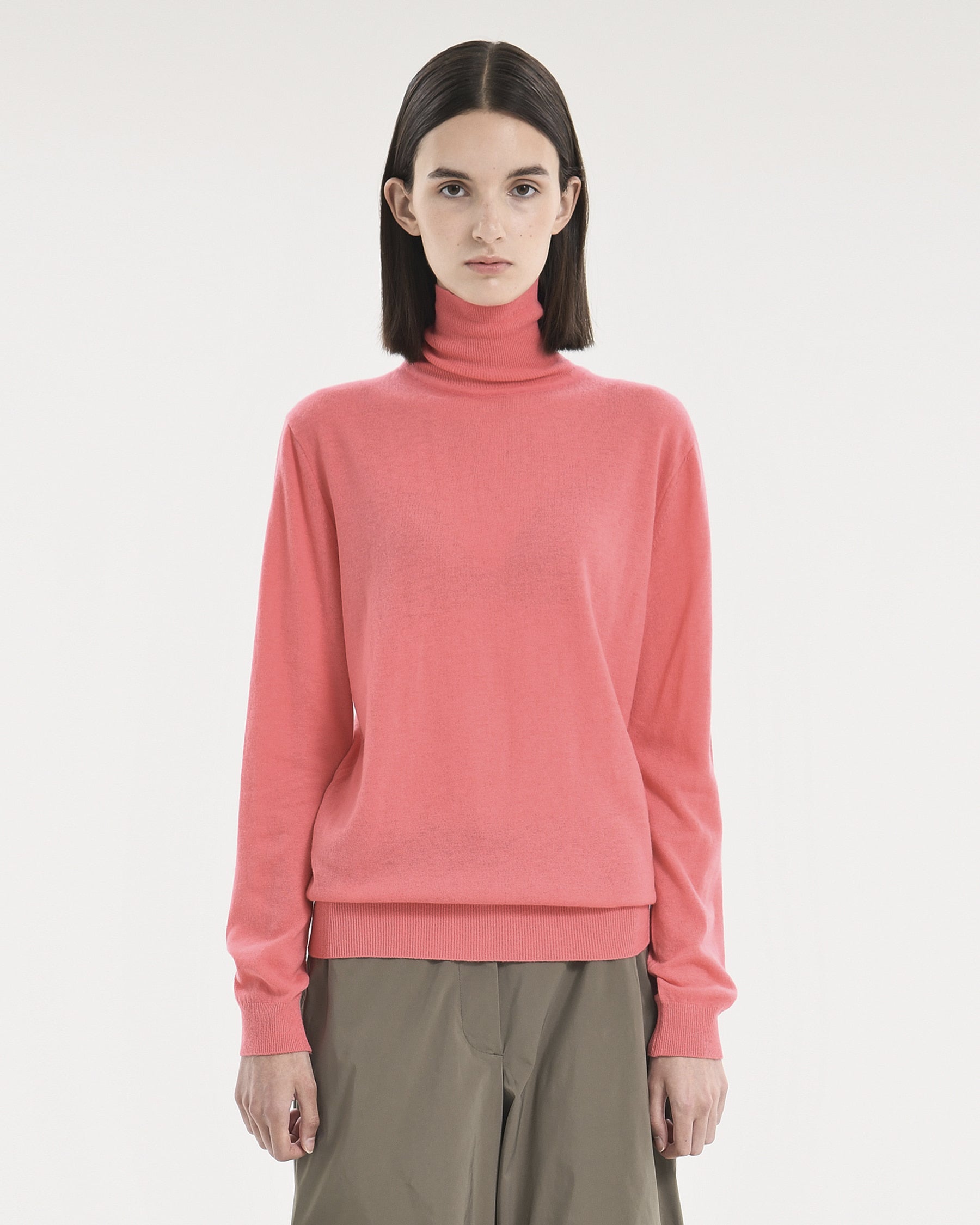 Brownyard - Merino Wool Turtle Neck Knit (Pink) product image 1 | TRAB K-Fashion Australia