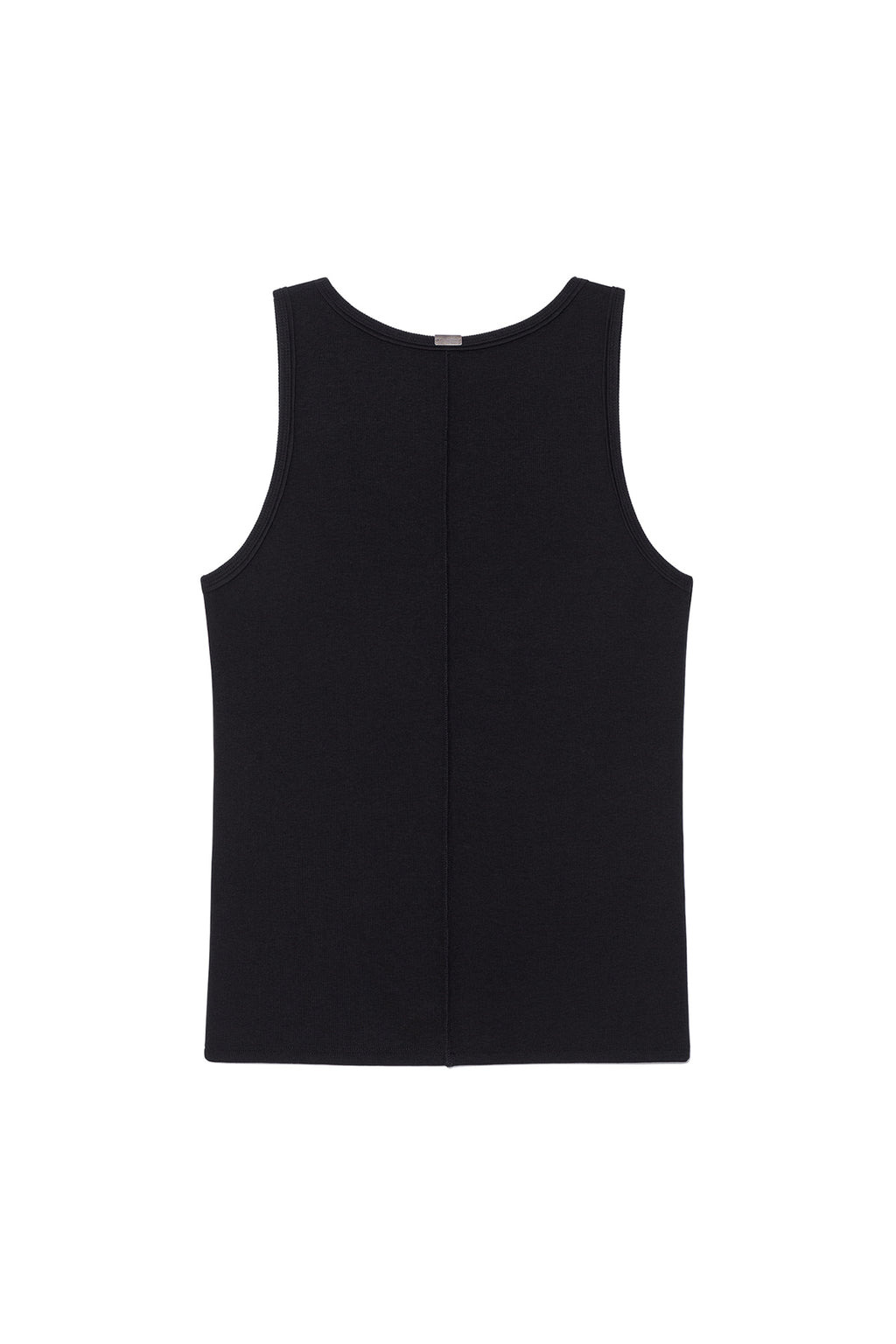 Matin Kim - Small Logo Pintuck Sleeveless Top (Black) product image 2 | TRAB K-Fashion Australia