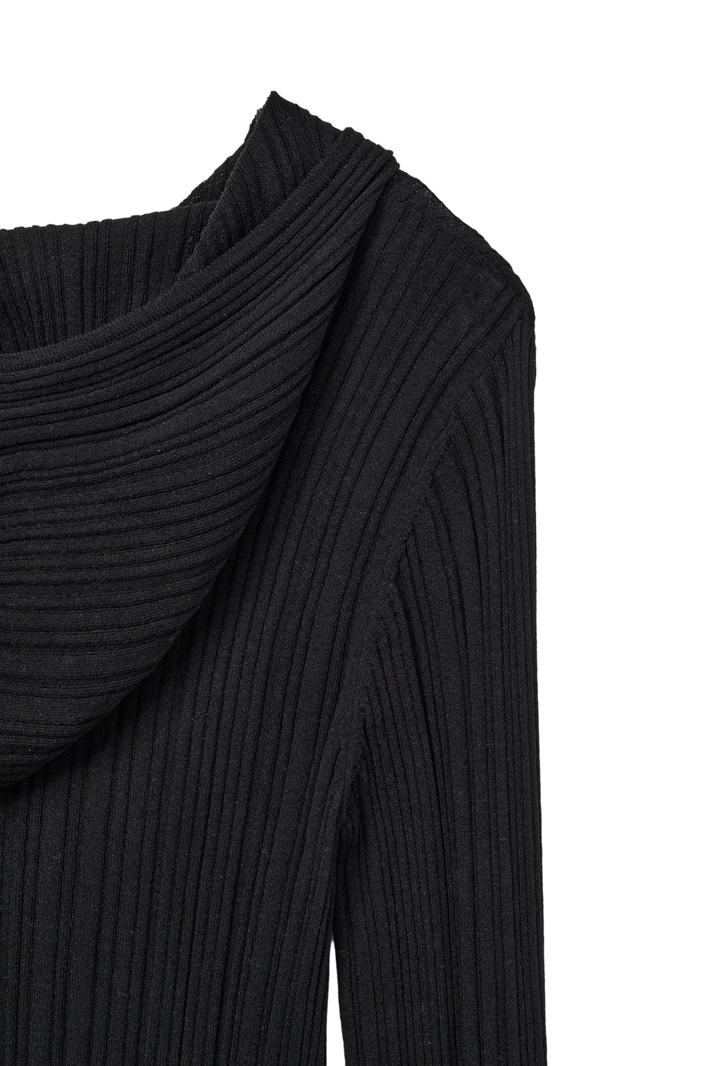 Deinet - Knit Button Hoodie Cardigan (Black) product image 10 | TRAB K-Fashion Australia