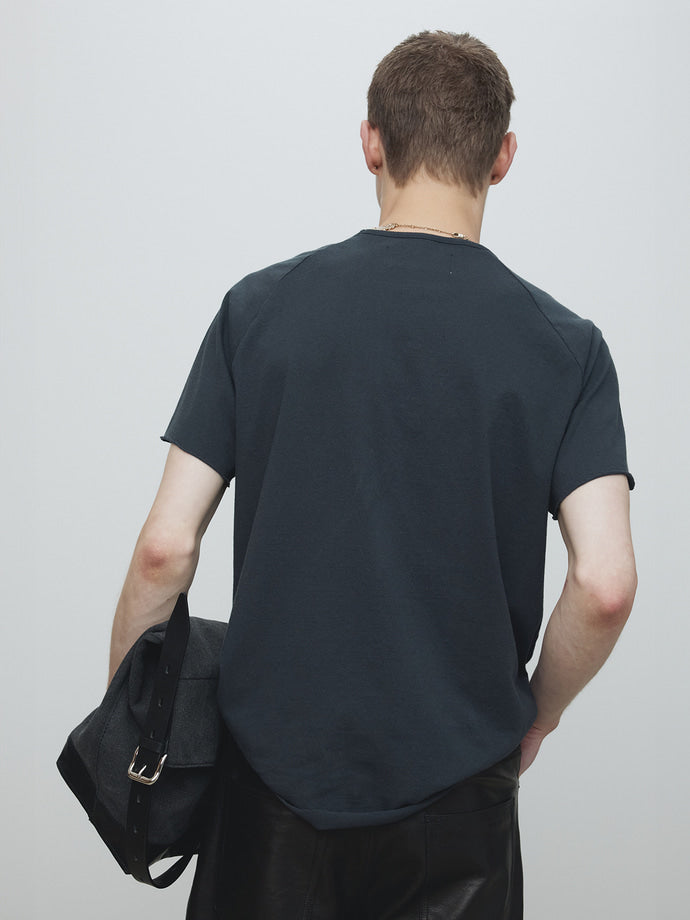 Tonywack - Raw Edge Washed T-Shirt (Vintage Navy) product image 6 | TRAB K-Fashion Australia