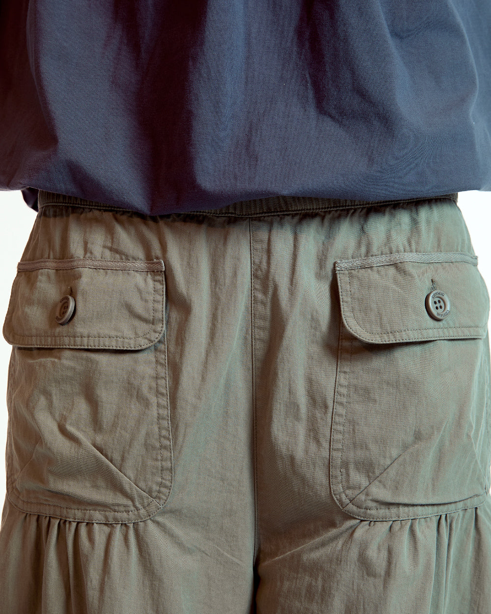 Coyseio - Shirring Tobi Pants (Khaki) product image 4 | TRAB K-Fashion Australia
